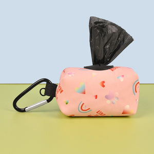 Waste Bag Holder «Clip» in the Sea Gull print — pouch seen from the front