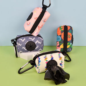 Clip waste bag holders in several prints