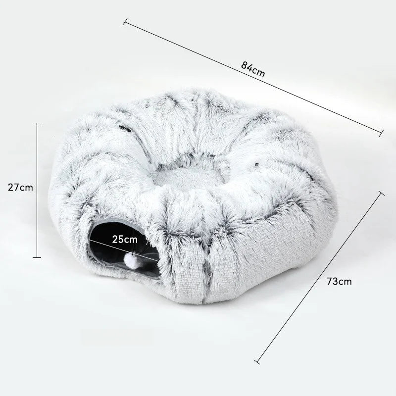Nest foldable donut bed and tunnel, product view