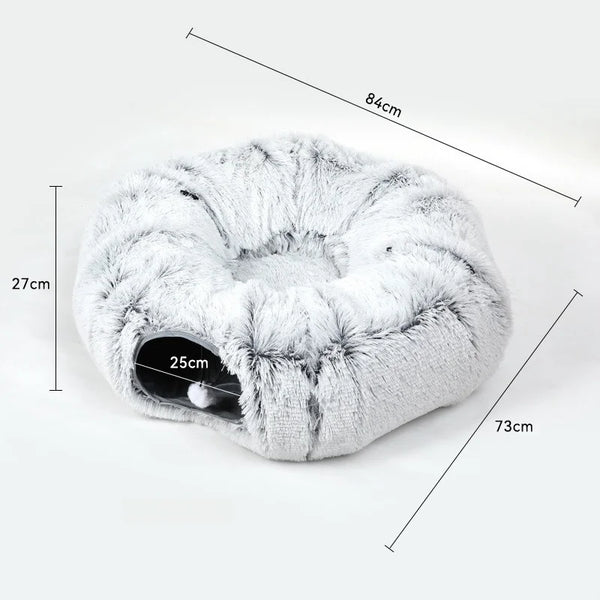 Nest foldable donut bed and tunnel, product view