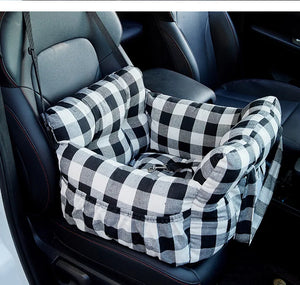 Cruise car booster seat in plaid