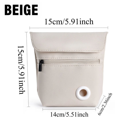 Trainer dog treat pouch in beige
