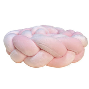 Braided Nest Bed Twirl in blush pink