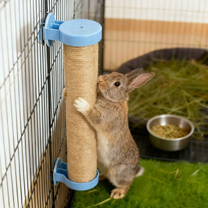 Sisal Scratch Post «Burrow» — post set flat against the floor